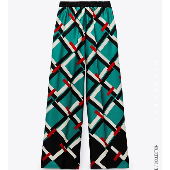 Zara Satin High Waisted Pants - Picture 5 of 10